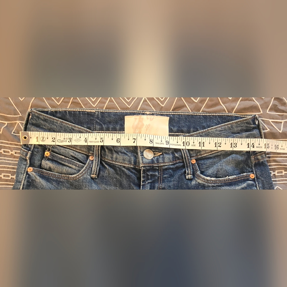 MOTHER SUPERIOR The Dazzler Cowboys Don't Cry Straight Leg Jeans Size 28 - Picture 6 of 11